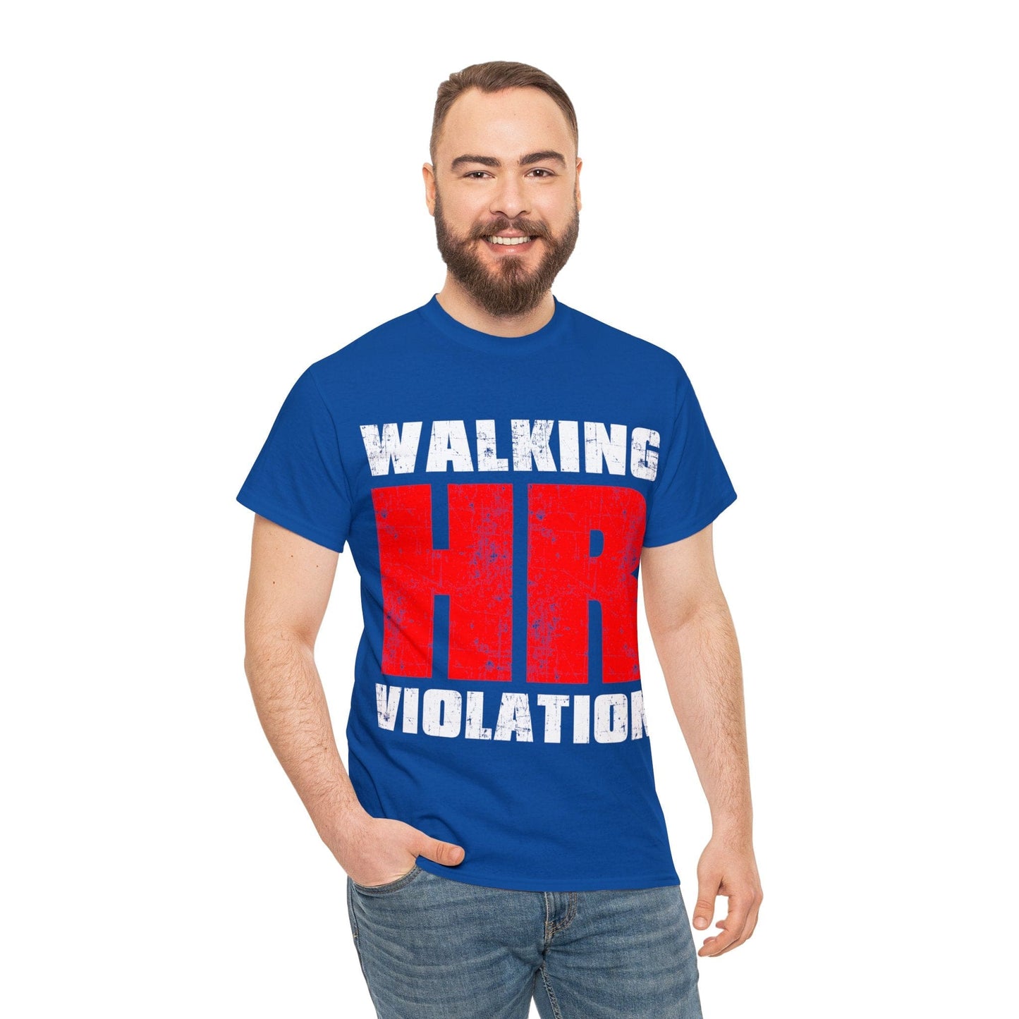 Walking HR Violation Graphic Tee Graphic Tees Australia Graphic T-Shirt Australia -  Cool Graphic T-Shirts Online -  Walking HR Violation Graphic Tee | Funny T-Shirt Australia