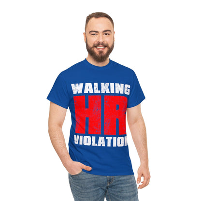 Walking HR Violation Graphic Tee Graphic Tees Australia Graphic T-Shirt Australia -  Cool Graphic T-Shirts Online -  Walking HR Violation Graphic Tee | Funny T-Shirt Australia