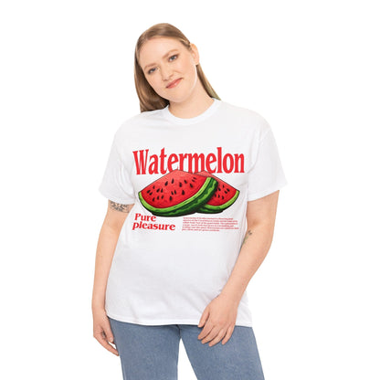 Watermelon Pure Pleasure Graphic Tee Graphic Tees Australia White / S Graphic T-Shirt Australia -  Cool Graphic T-Shirts Online -  Watermelon Pure Pleasure T-Shirt | Cool T-Shirts Online Australia