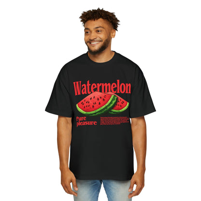 Watermelon Pure Pleasure Oversized Tee Graphic Tees Australia Black / S Graphic T-Shirt Australia -  Cool Graphic T-Shirts Online - 