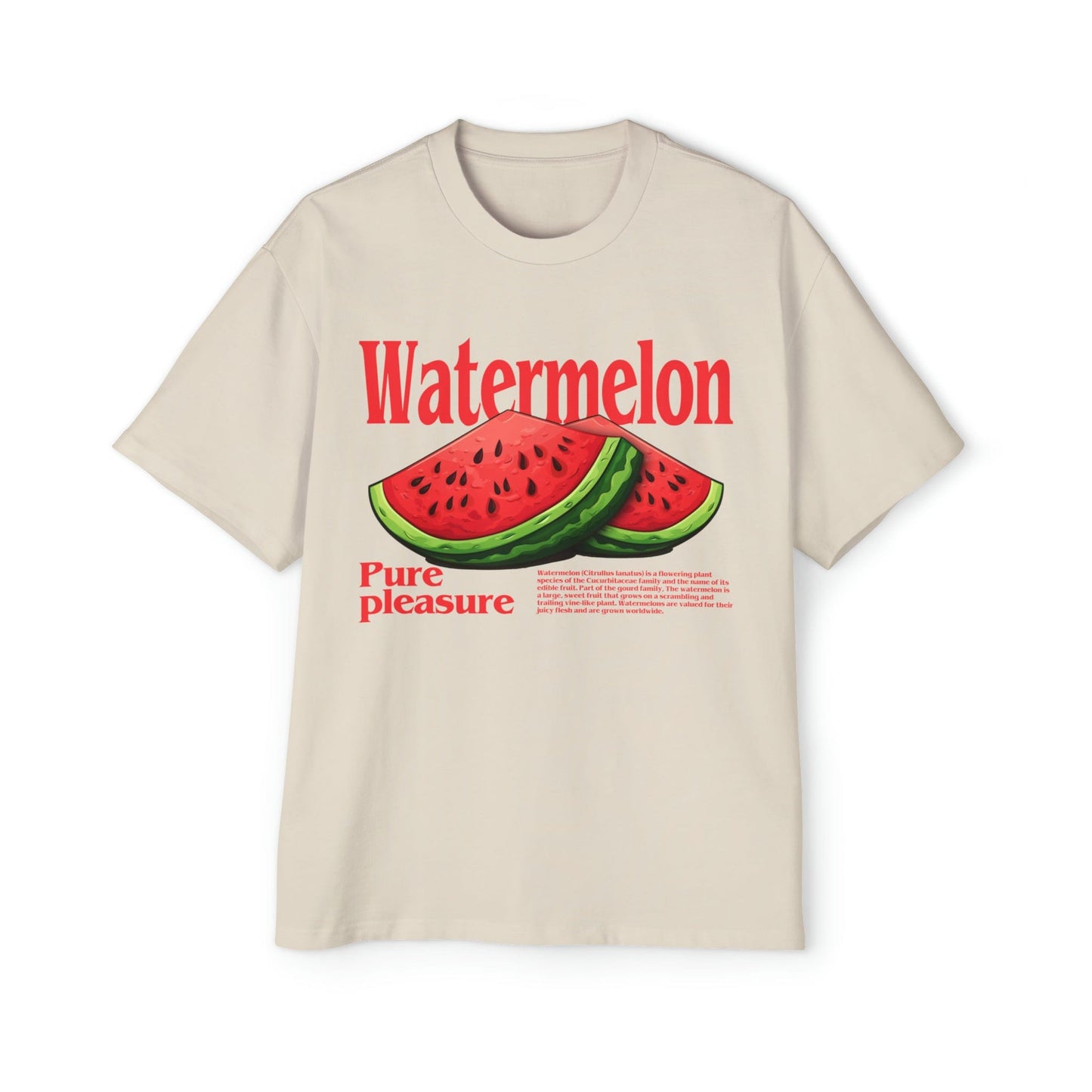 Watermelon Pure Pleasure Oversized Tee Graphic Tees Australia Graphic T-Shirt Australia -  Cool Graphic T-Shirts Online - 