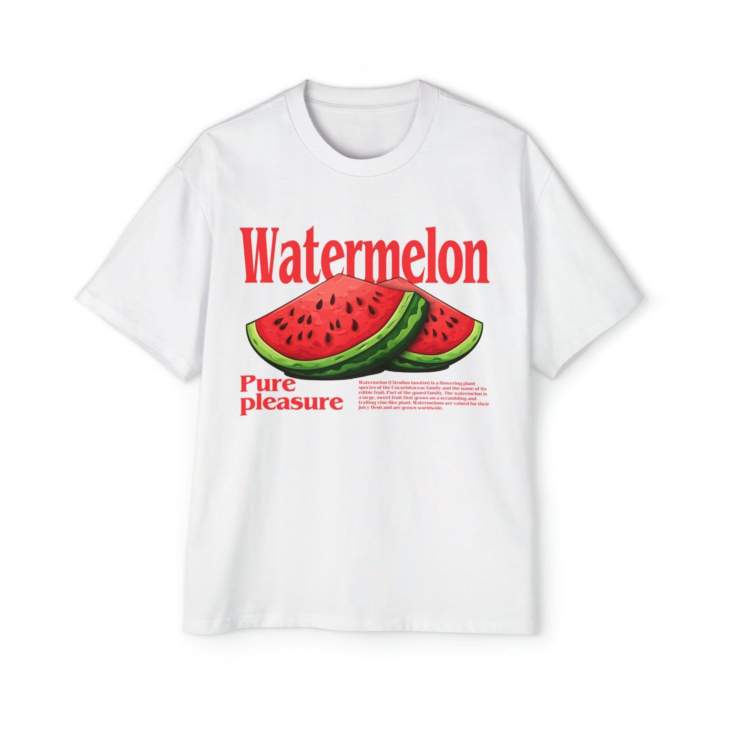 Watermelon Pure Pleasure Oversized Tee Graphic Tees Australia Graphic T-Shirt Australia -  Cool Graphic T-Shirts Online - 