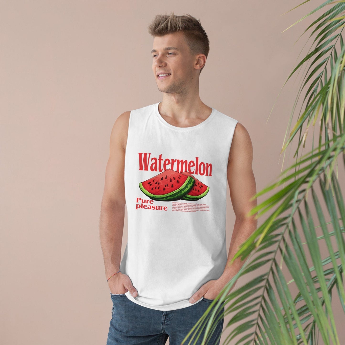 Watermelon Pure Pleasure Tank Top Graphic Tees Australia Graphic T-Shirt Australia -  Cool Graphic T-Shirts Online -  Watermelon Pure Pleasure Tank Top | Tank Tops Online Australia