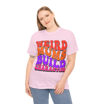 Weird Mums Build Character Graphic Tee Graphic Tees Australia Light Pink / S Graphic T-Shirt Australia -  Cool Graphic T-Shirts Online -  Weird Mums Build Character T-Shirt | Funny Graphic T-Shirts