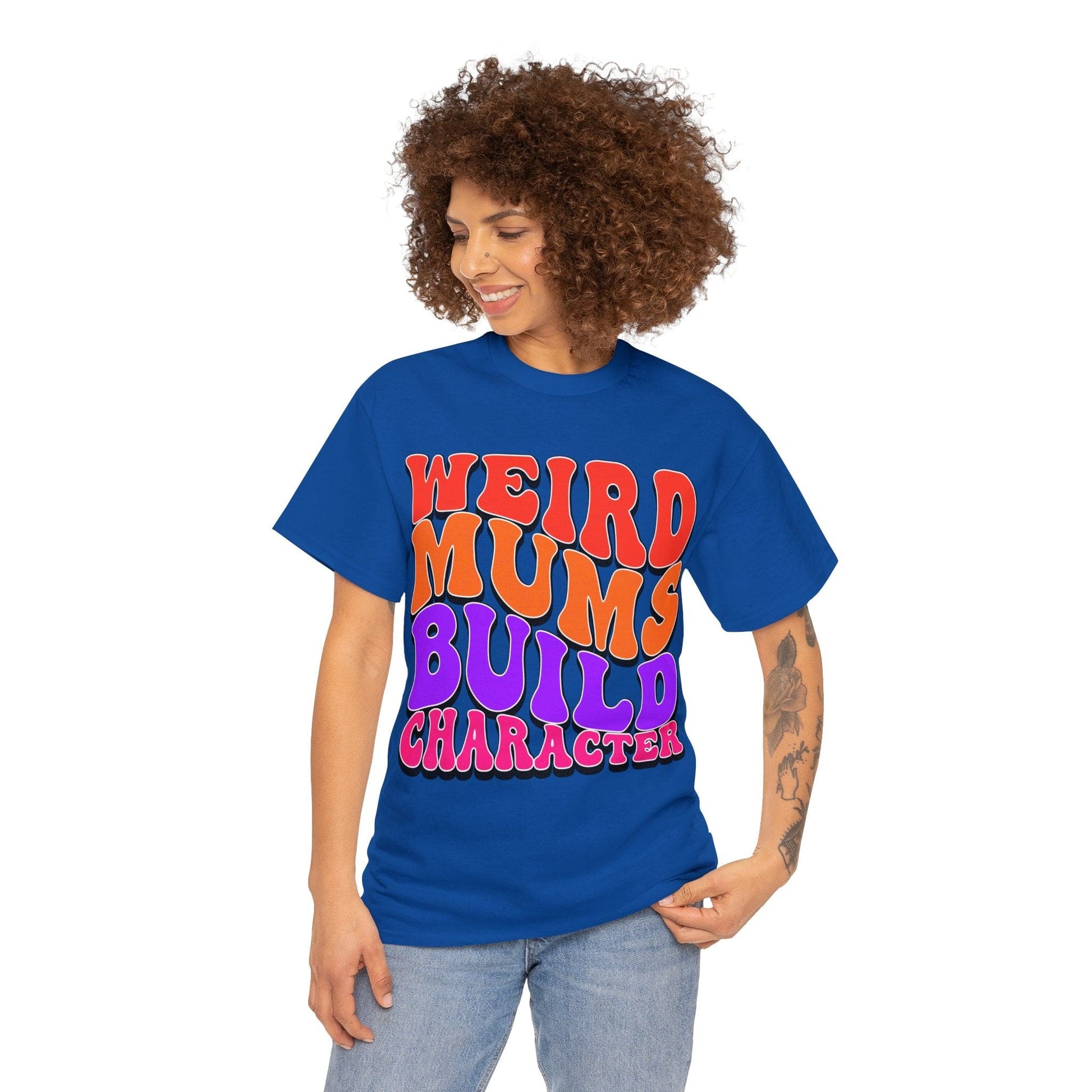 Weird Mums Build Character Graphic Tee Graphic Tees Australia Graphic T-Shirt Australia -  Cool Graphic T-Shirts Online -  Weird Mums Build Character T-Shirt | Funny Graphic T-Shirts