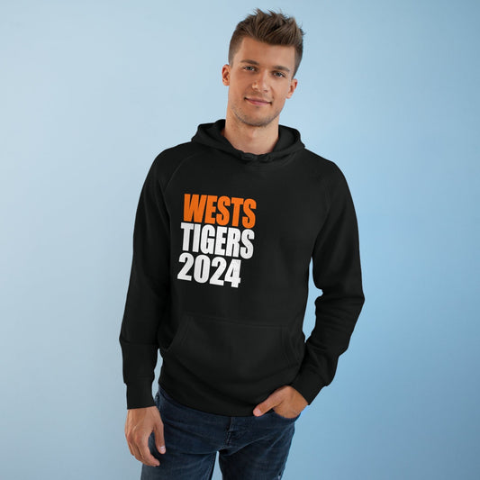 Wests Tigers 2024 Hoodie Graphic Tees Australia Black / XS Graphic T-Shirt Australia -  Cool Graphic T-Shirts Online -  Wests Tigers 2024 Hoodie | NRL Hoodies Australia