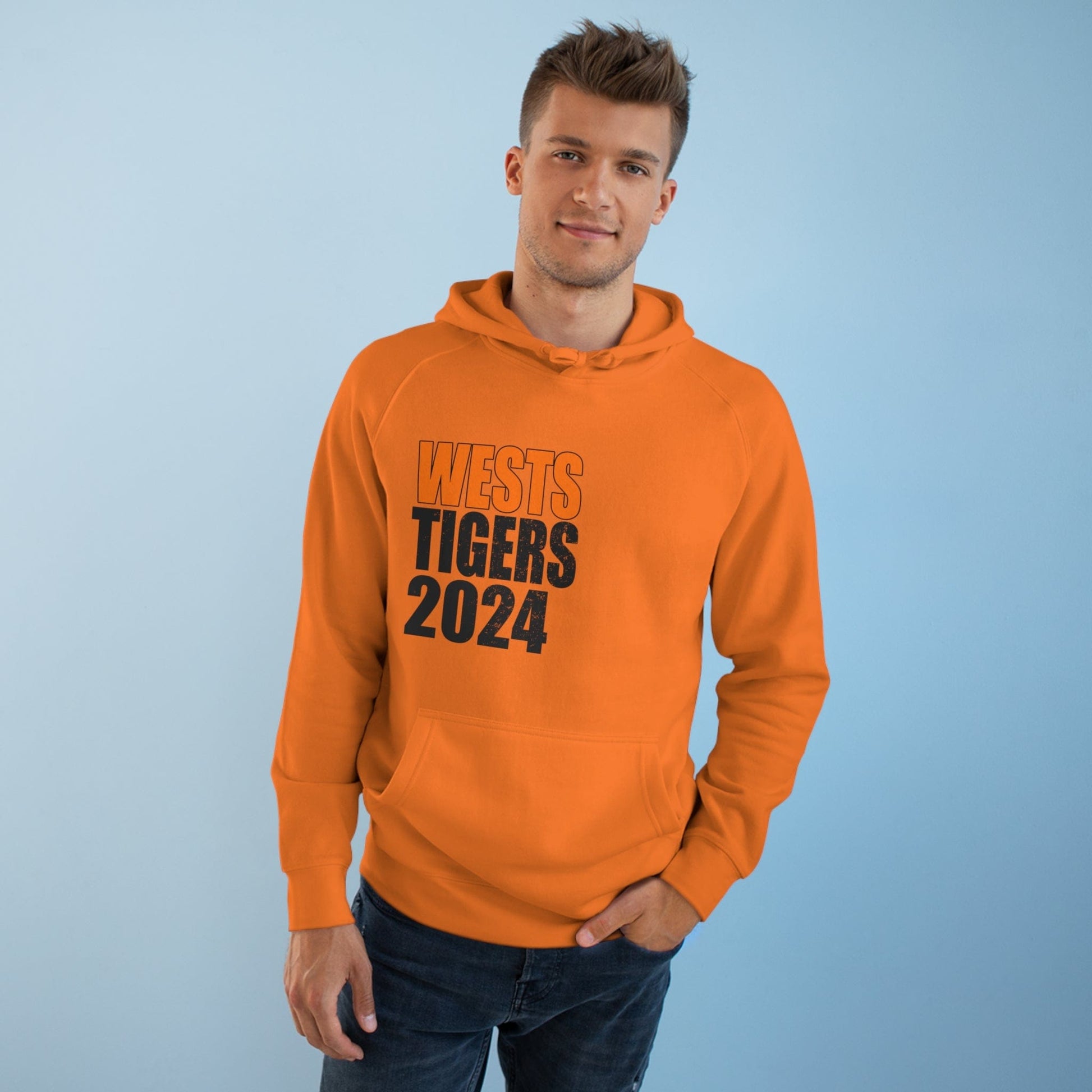 Wests Tigers 2024 Hoodie Graphic Tees Australia Orange / XS Graphic T-Shirt Australia -  Cool Graphic T-Shirts Online -  Wests Tigers 2024 Hoodie | NRL Hoodies Australia