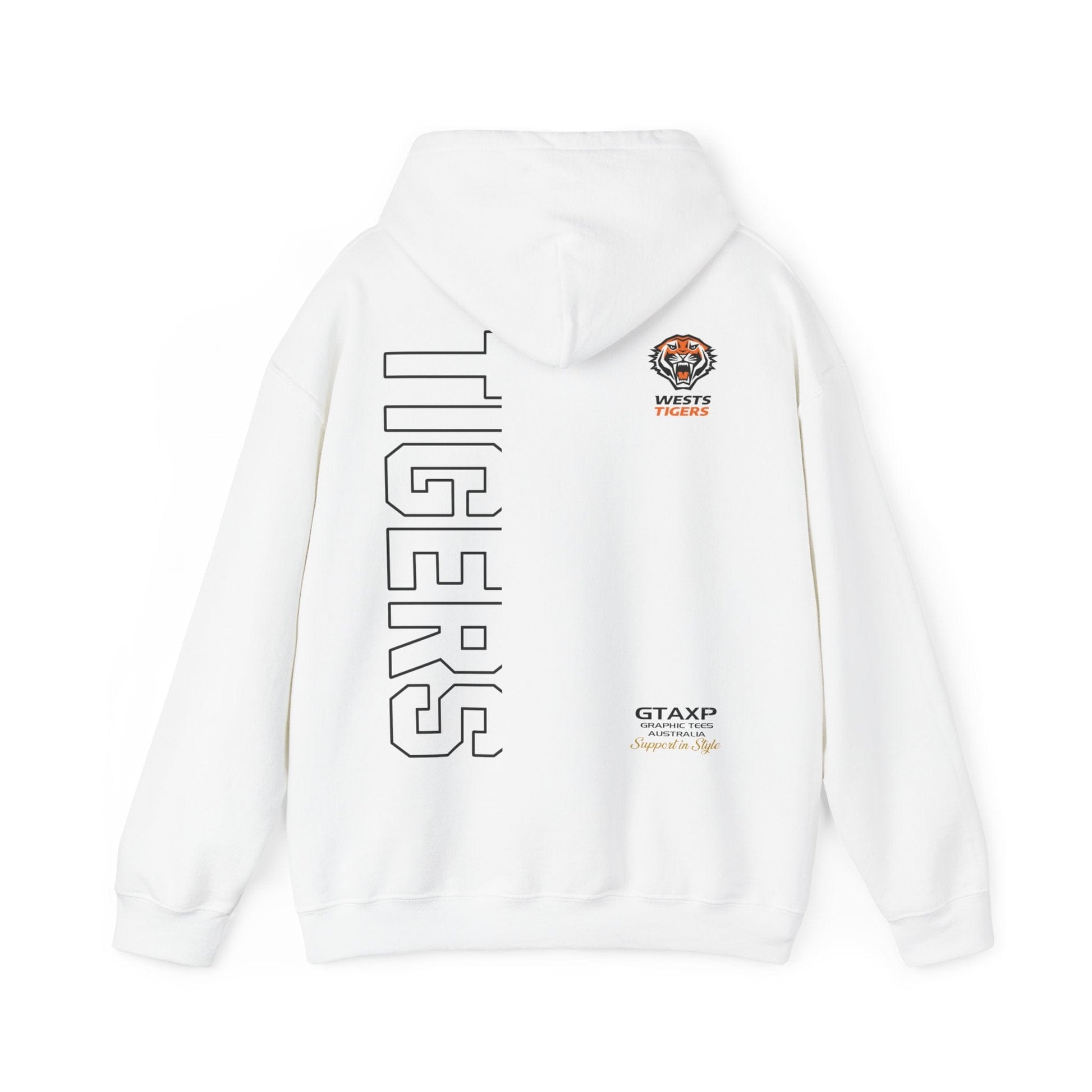 Wests Tigers Duo Hoodie Printify Graphic T-Shirt Australia -  Cool Graphic T-Shirts Online - 