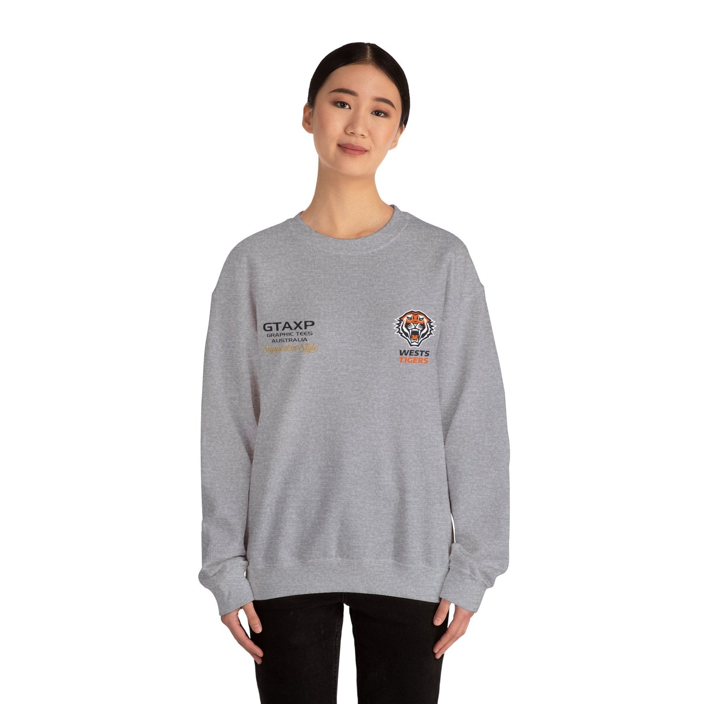 Wests Tigers Duo Jumper Graphic Tees Australia Graphic T-Shirt Australia -  Cool Graphic T-Shirts Online -  Wests Tigers Duo Jumper | Wests Tigers Crew Sweater