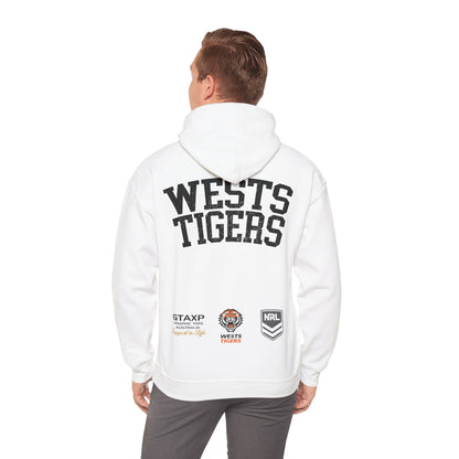 Wests Tigers NRL Hoodie Printify White / S Graphic T-Shirt Australia -  Cool Graphic T-Shirts Online - 