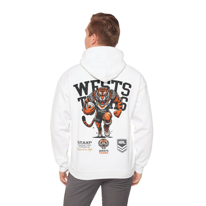 Wests Tigers Timmy Hoodie Printify White / S Graphic T-Shirt Australia -  Cool Graphic T-Shirts Online - 