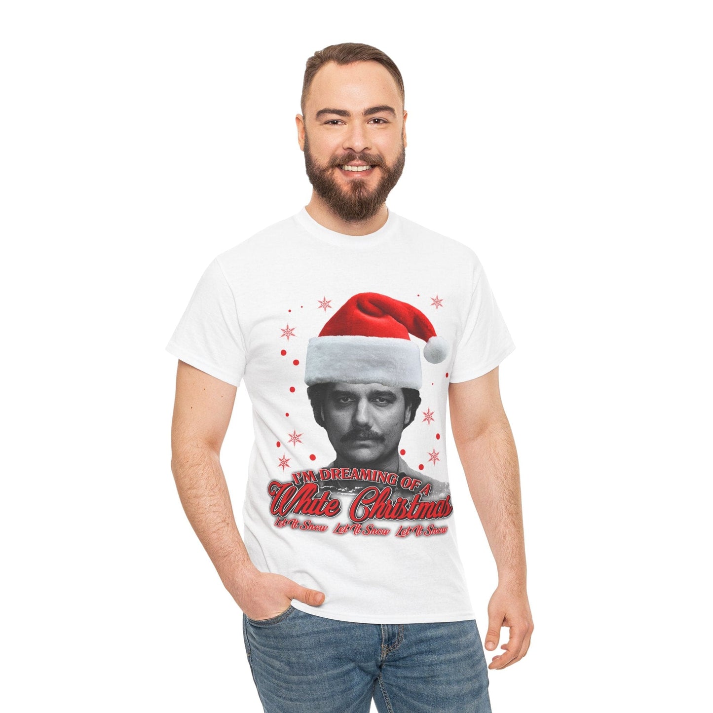 White Christmas Graphic Tee Graphic Tees Australia White / S Graphic T-Shirt Australia -  Cool Graphic T-Shirts Online -  White Christmas T-shirt | Funny Christmas T-Shirt Australia