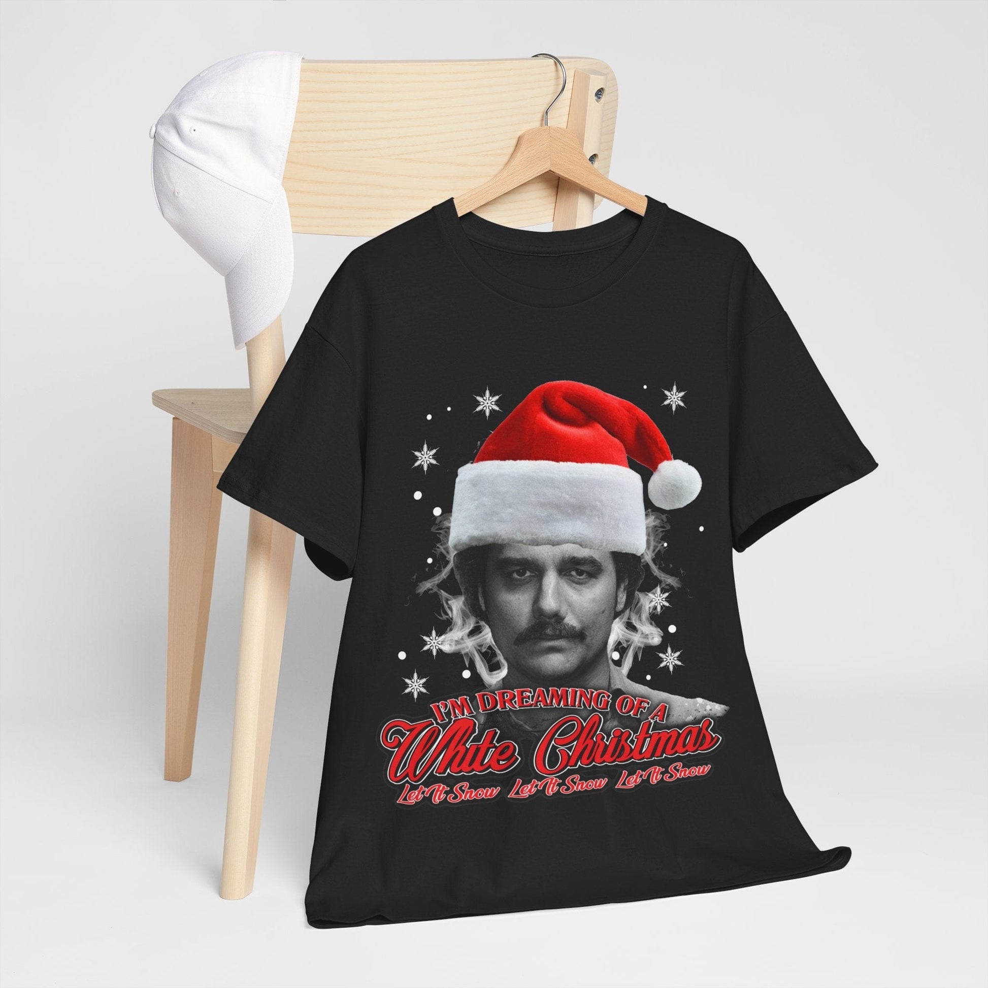 White Christmas Graphic Tee Graphic Tees Australia Graphic T-Shirt Australia -  Cool Graphic T-Shirts Online -  White Christmas T-shirt | Funny Christmas T-Shirt Australia