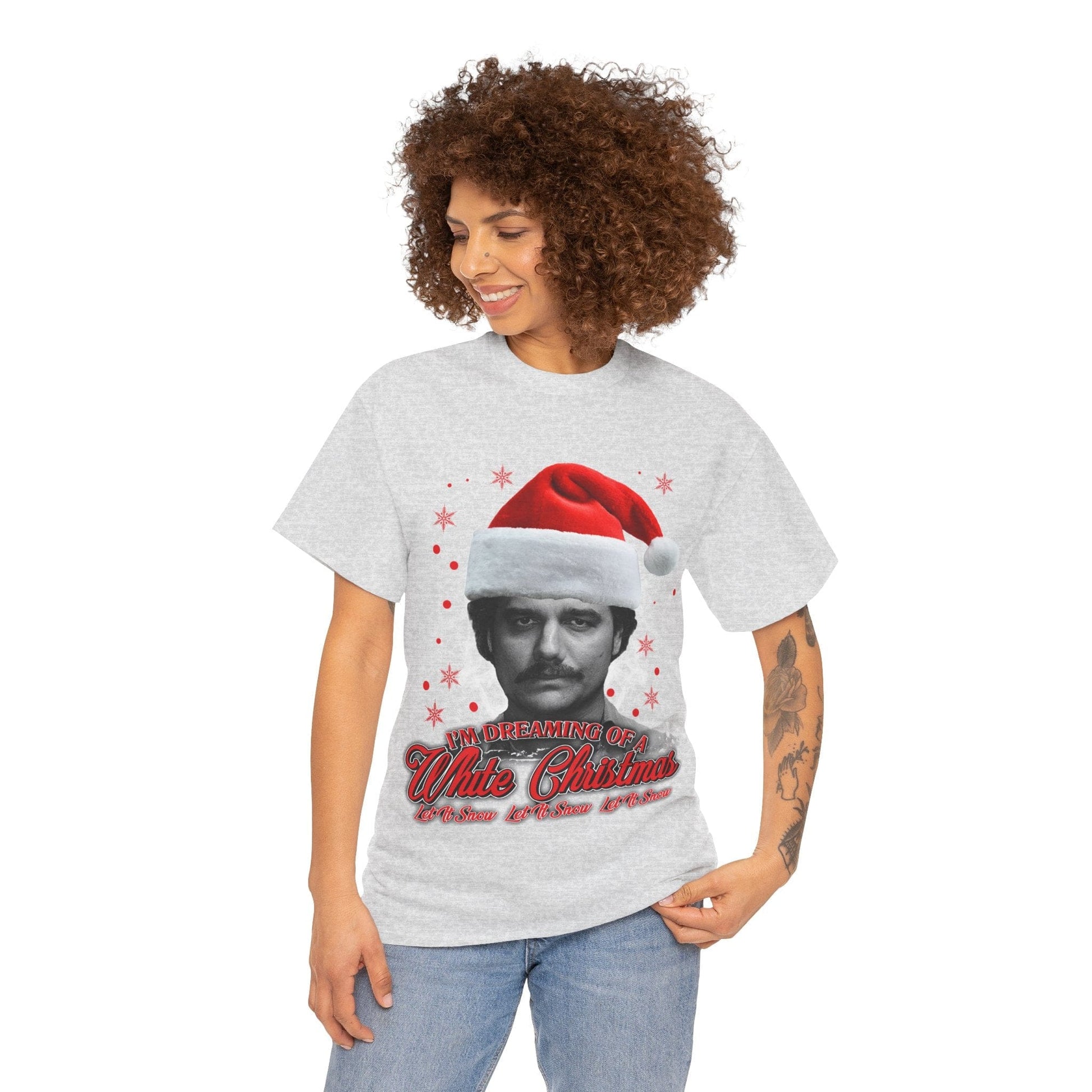 White Christmas Graphic Tee Graphic Tees Australia Graphic T-Shirt Australia -  Cool Graphic T-Shirts Online -  White Christmas T-shirt | Funny Christmas T-Shirt Australia