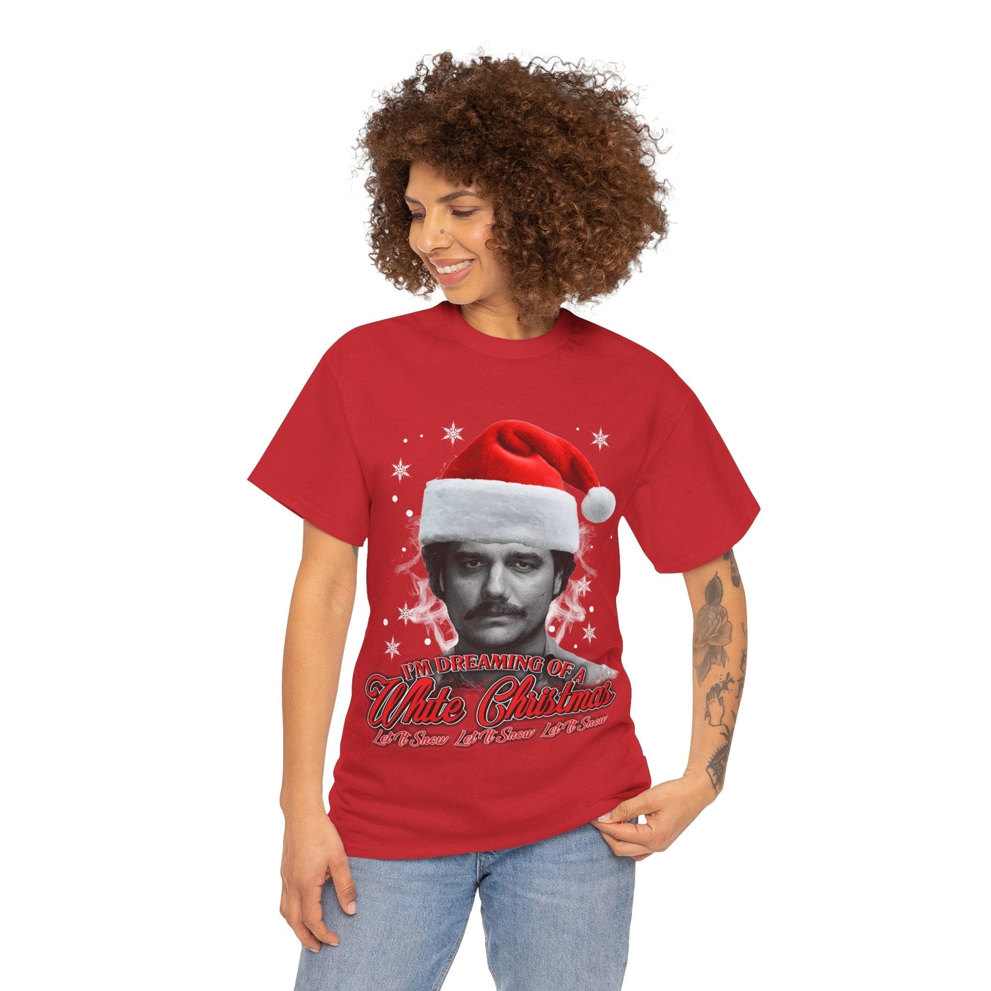 White Christmas Graphic Tee Graphic Tees Australia Graphic T-Shirt Australia -  Cool Graphic T-Shirts Online -  White Christmas T-shirt | Funny Christmas T-Shirt Australia