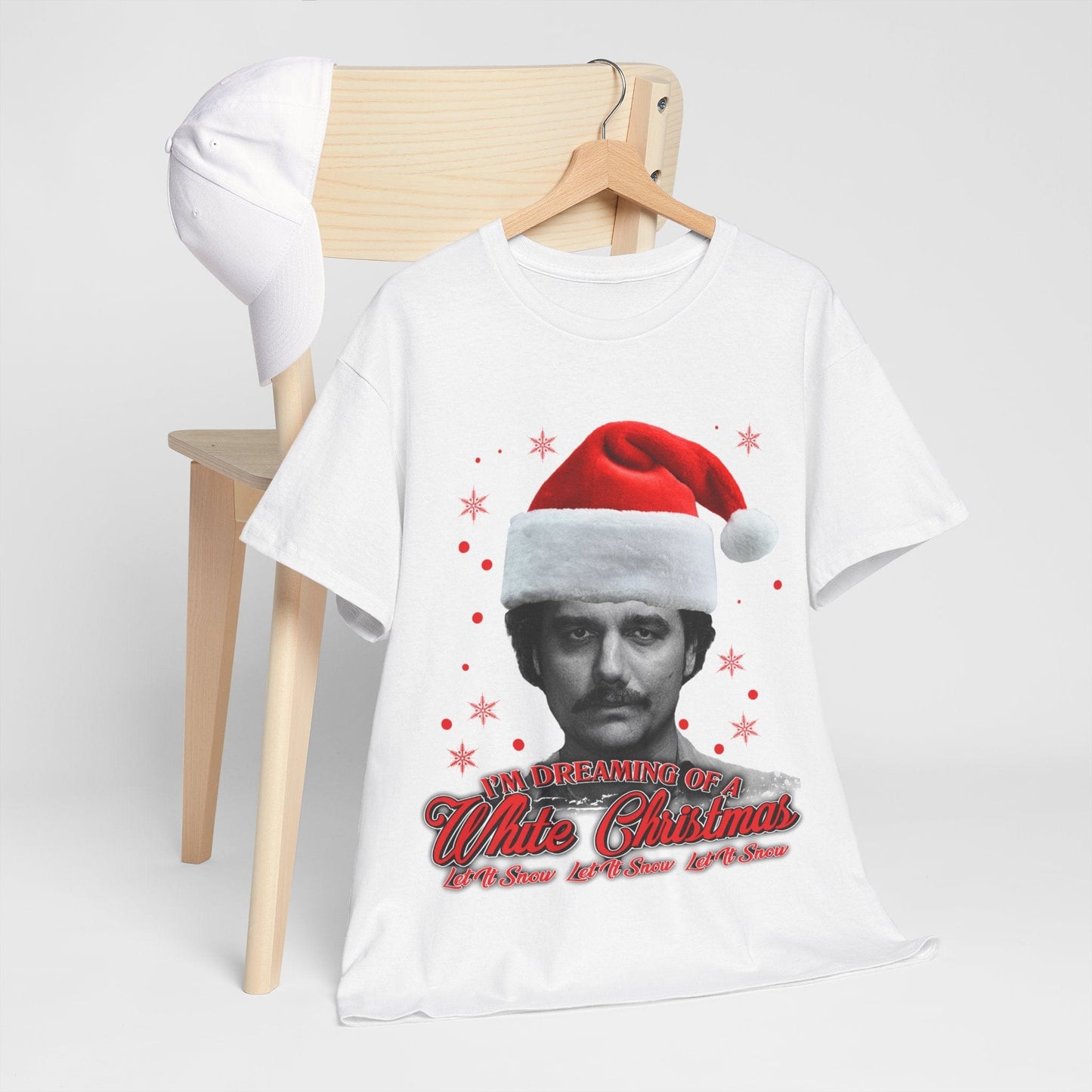 White Christmas Graphic Tee Graphic Tees Australia Graphic T-Shirt Australia -  Cool Graphic T-Shirts Online -  White Christmas T-shirt | Funny Christmas T-Shirt Australia