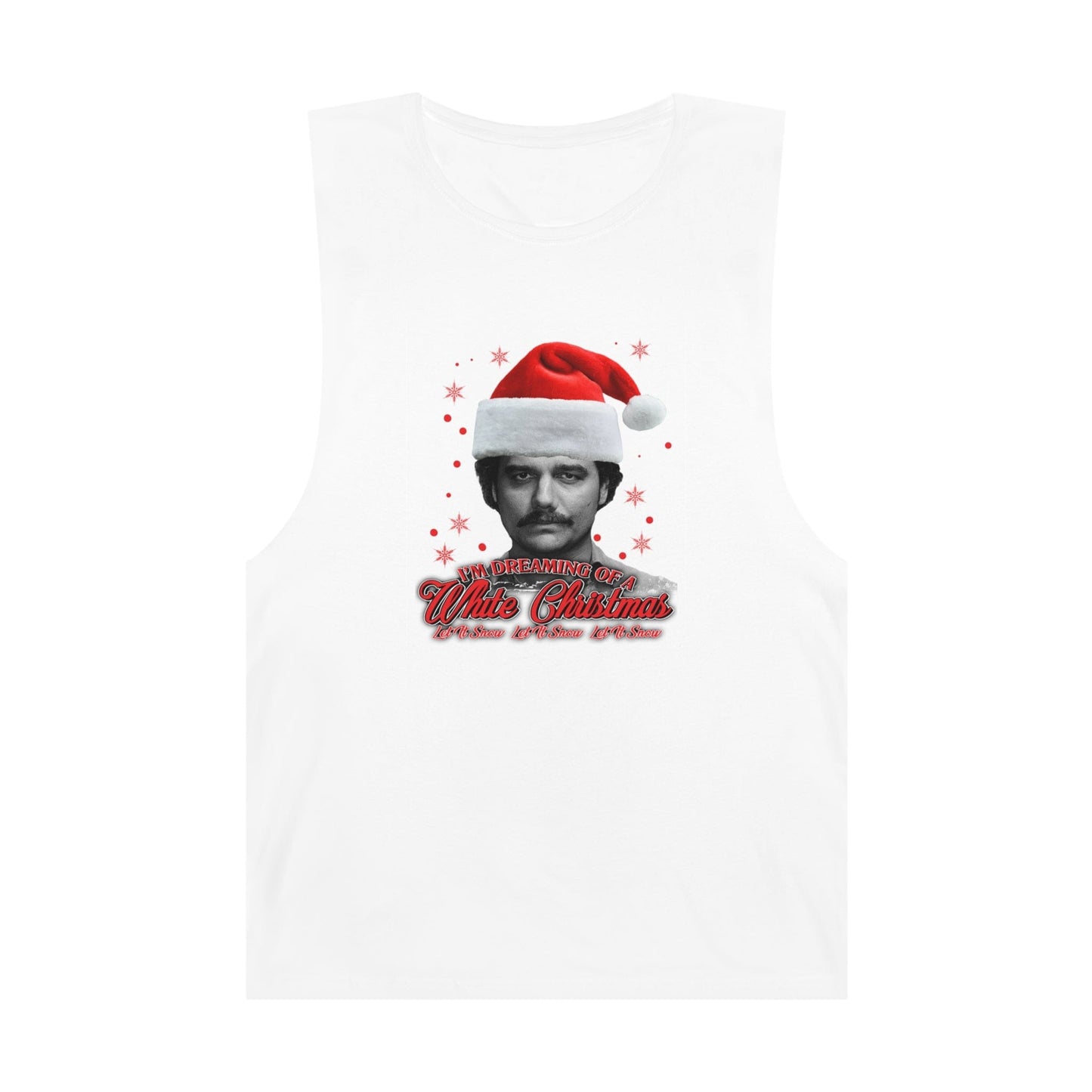 White Christmas Tank Top Graphic Tees Australia White / XS Graphic T-Shirt Australia -  Cool Graphic T-Shirts Online - 