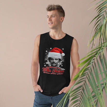 White Christmas Tank Top Graphic Tees Australia Graphic T-Shirt Australia -  Cool Graphic T-Shirts Online - 