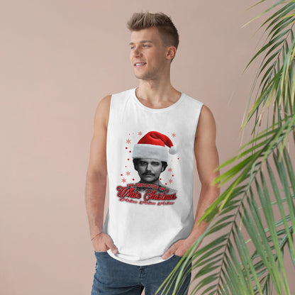 White Christmas Tank Top Graphic Tees Australia Graphic T-Shirt Australia -  Cool Graphic T-Shirts Online - 