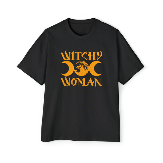 Witchy Woman Oversized Tee Graphic Tees Australia Black / S Graphic T-Shirt Australia -  Cool Graphic T-Shirts Online -  Witchy Woman Oversized Tee | Oversized Graphic Tee Australia