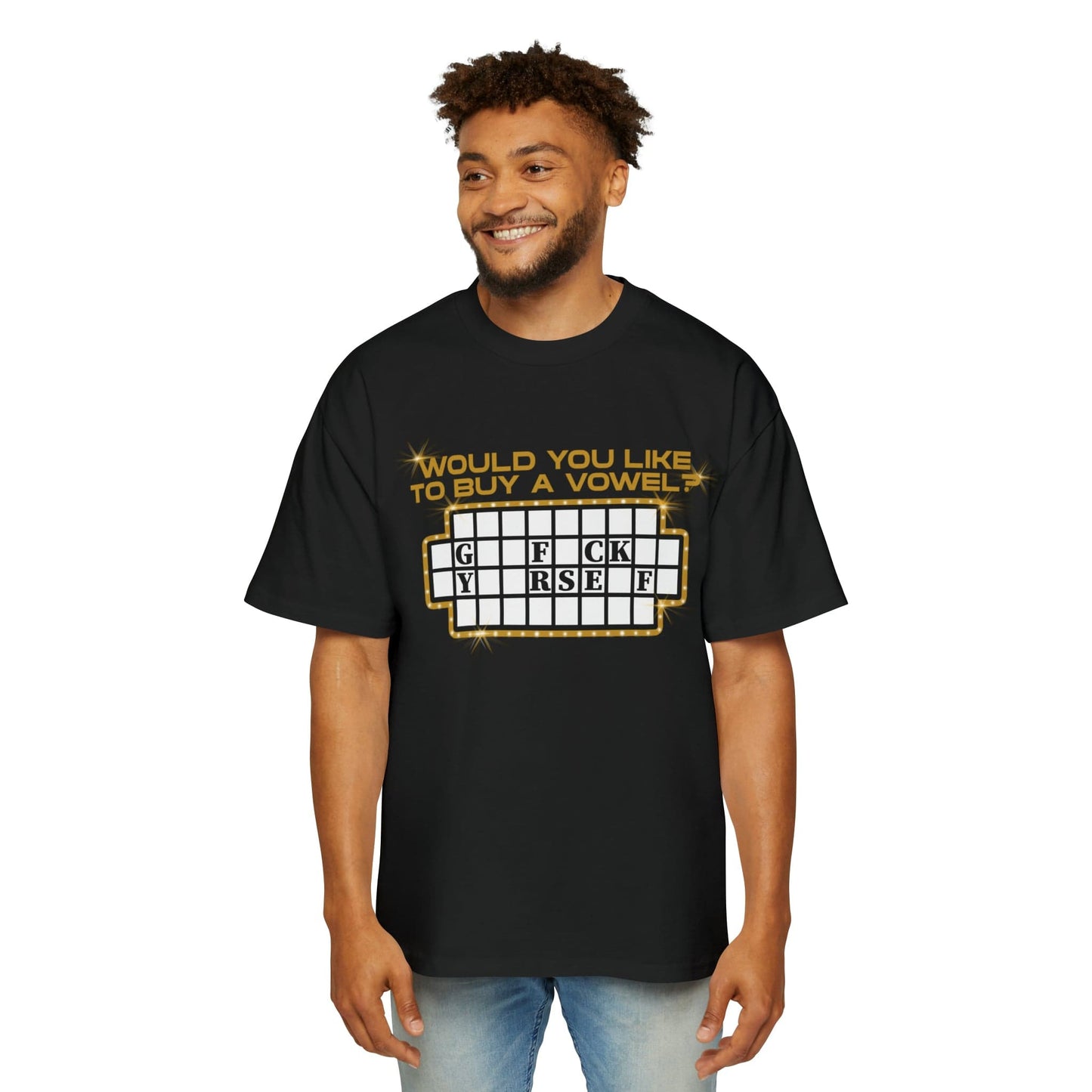 Would You Like To Buy A Vowel Oversized Tee Graphic Tees Australia Black / S Graphic T-Shirt Australia -  Cool Graphic T-Shirts Online - 