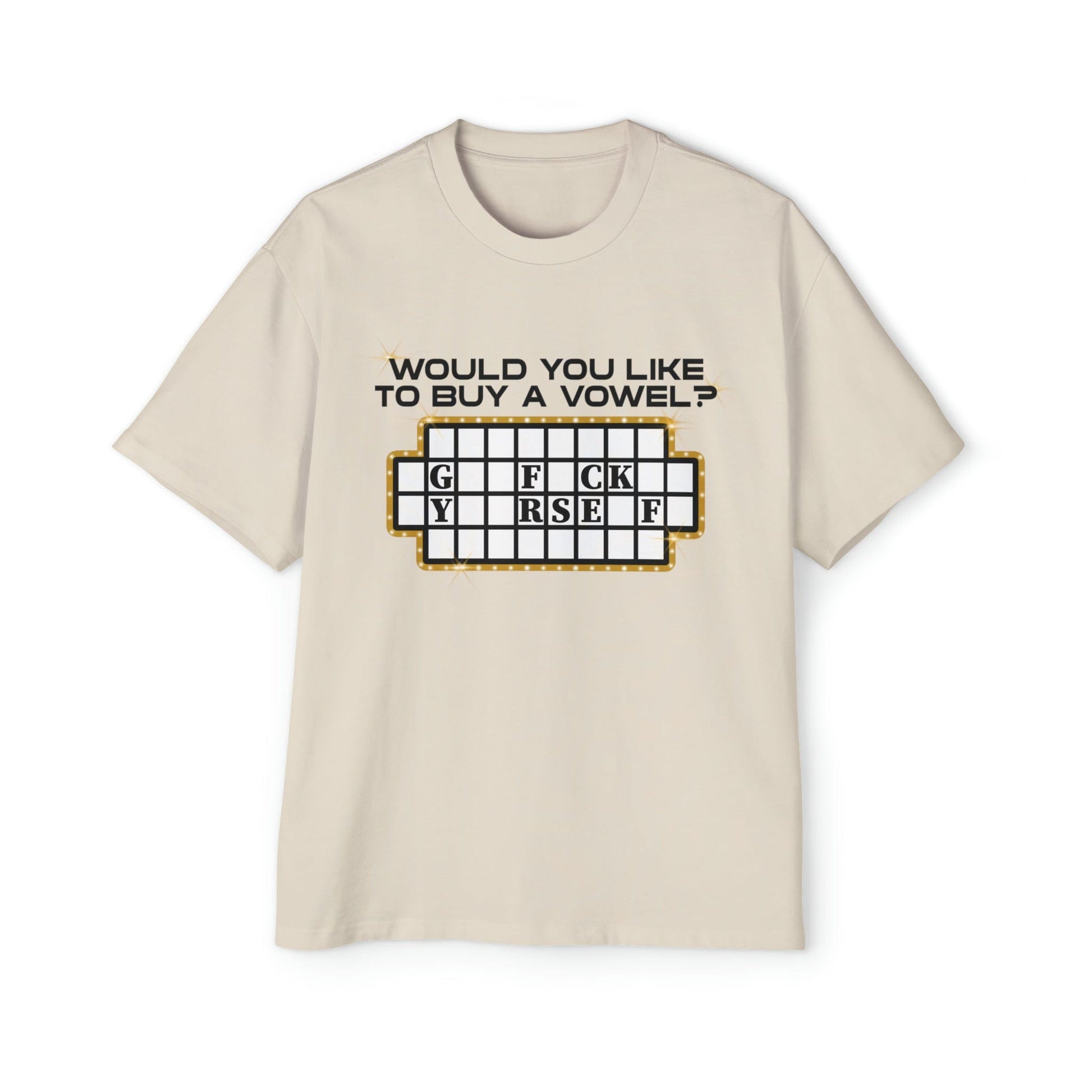 Would You Like To Buy A Vowel Oversized Tee Graphic Tees Australia Graphic T-Shirt Australia -  Cool Graphic T-Shirts Online - 