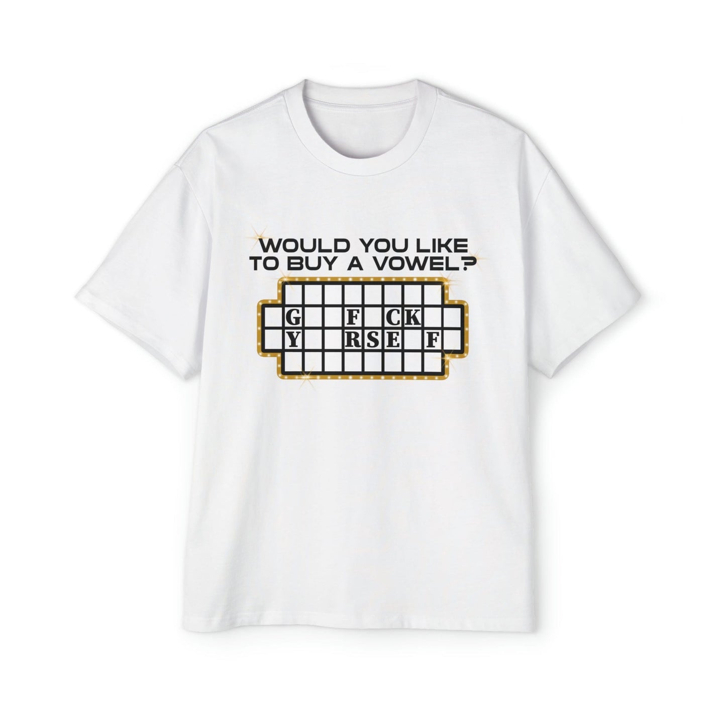 Would You Like To Buy A Vowel Oversized Tee Graphic Tees Australia Graphic T-Shirt Australia -  Cool Graphic T-Shirts Online - 