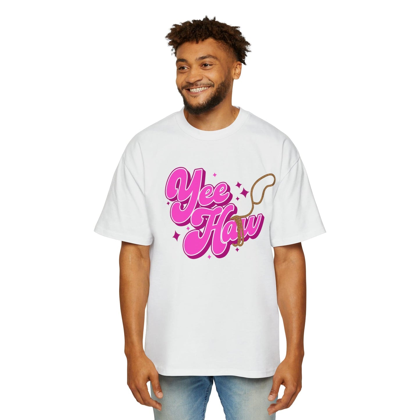 YeeHaw Oversized Tee Graphic Tees Australia White / S Graphic T-Shirt Australia -  Cool Graphic T-Shirts Online -  YeeHaw Oversized Tee | Vintage & Retro Graphic T-Shirts Aus