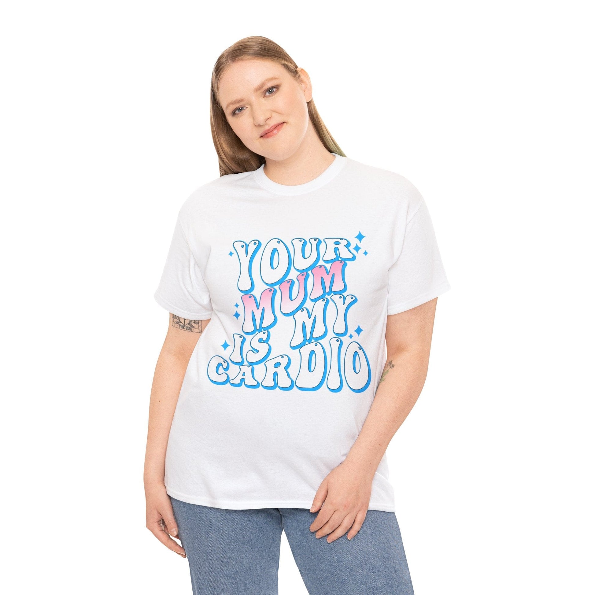 Your Mum Is My Cardio Graphic Tee Graphic Tees Australia Graphic T-Shirt Australia -  Cool Graphic T-Shirts Online -  Your Mum Is My Cardio T-Shirt | Funny T-Shirts Australia