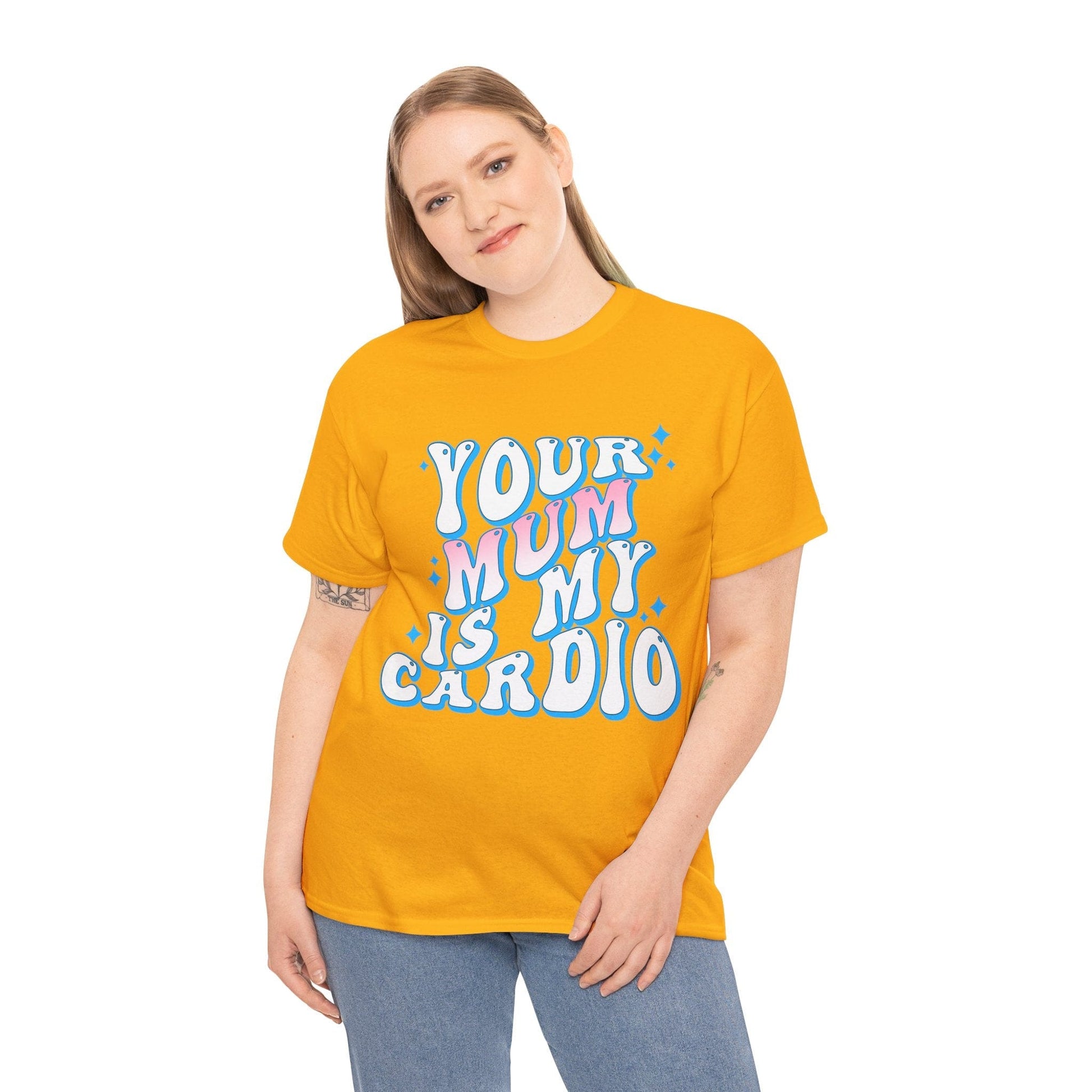 Your Mum Is My Cardio Graphic Tee Graphic Tees Australia Graphic T-Shirt Australia -  Cool Graphic T-Shirts Online -  Your Mum Is My Cardio T-Shirt | Funny T-Shirts Australia