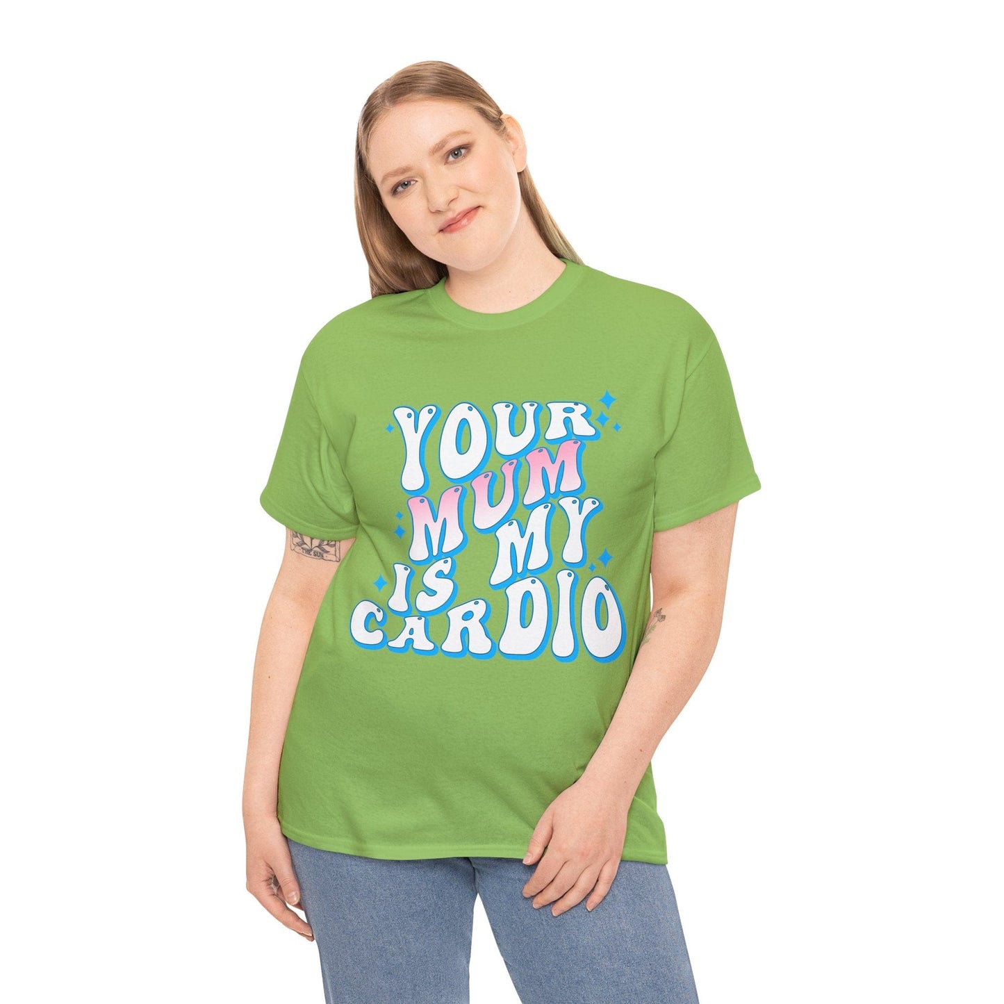 Your Mum Is My Cardio Graphic Tee Graphic Tees Australia Graphic T-Shirt Australia -  Cool Graphic T-Shirts Online -  Your Mum Is My Cardio T-Shirt | Funny T-Shirts Australia