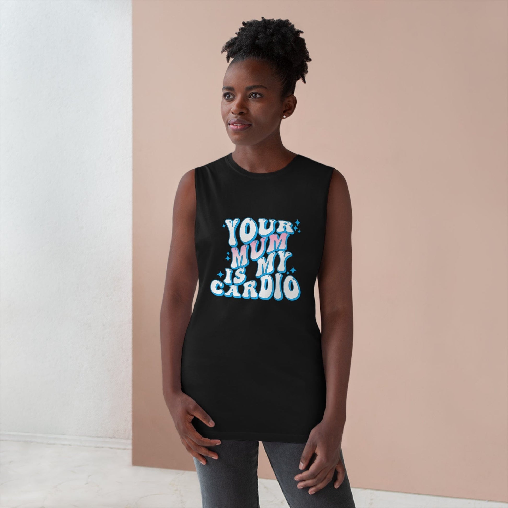 Your Mum Is My Cardio Tank Top Graphic Tees Australia Graphic T-Shirt Australia -  Cool Graphic T-Shirts Online - 